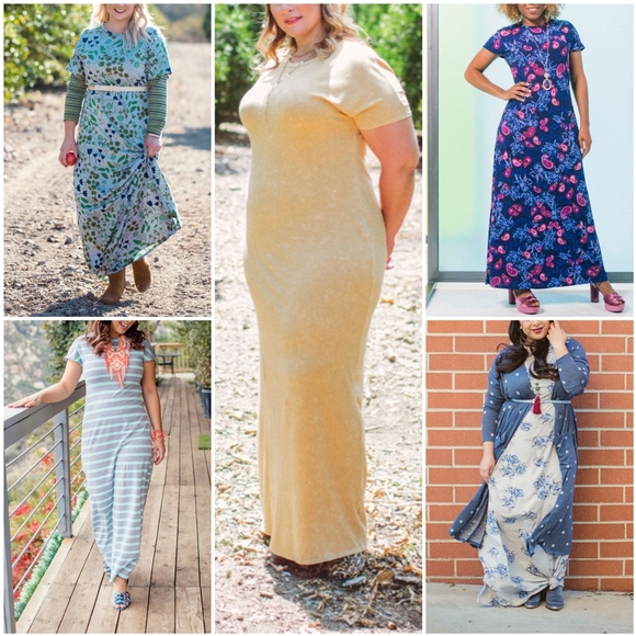 Lularoe Maria floral Maxi dress - Picture 2 of 4